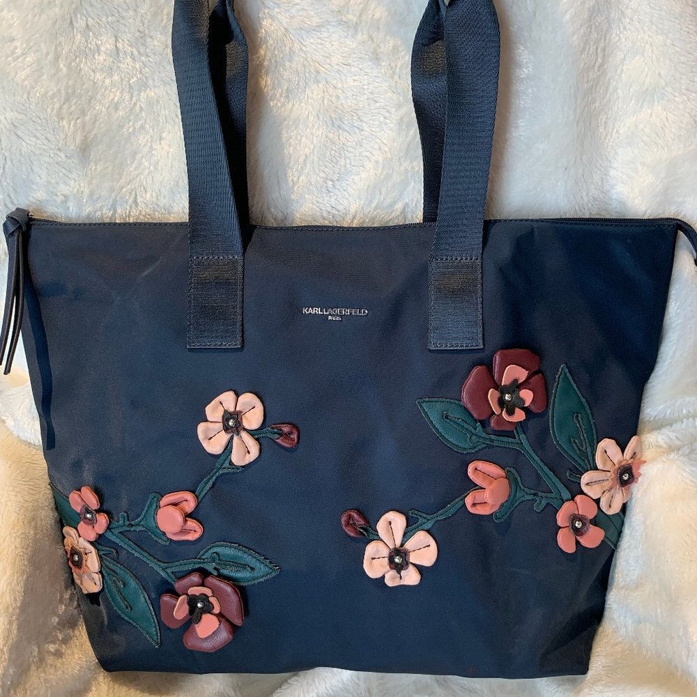 Karl Lagerfeld Purse - WIth Flower Details